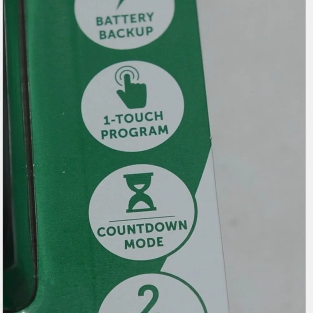 NEW [Sealed] 24-Hour Digital Timer Power Strip with Display | 2 Grounded Outlets - Picture 5 of 6